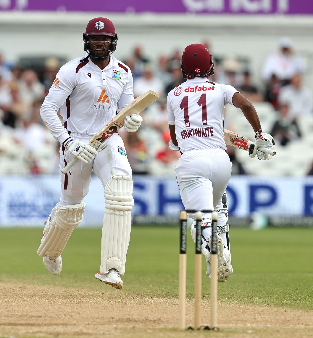 Kraigg Brathwaite and Mikyle Louis ensured both their batting innings started with a fifty-run stand, England vs West Indies, 2nd Men's Test, Trent Bridge, 4th day, July 21, 2024