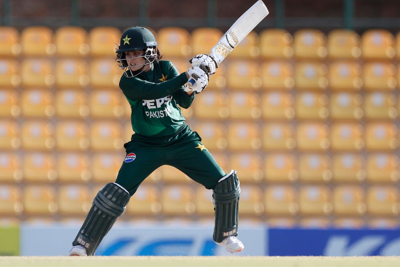 Gull Feroza's unbeaten 62 included eight fours, Pakistan vs UAE, Women's Asia Cup, Dambulla, July 23, 2024