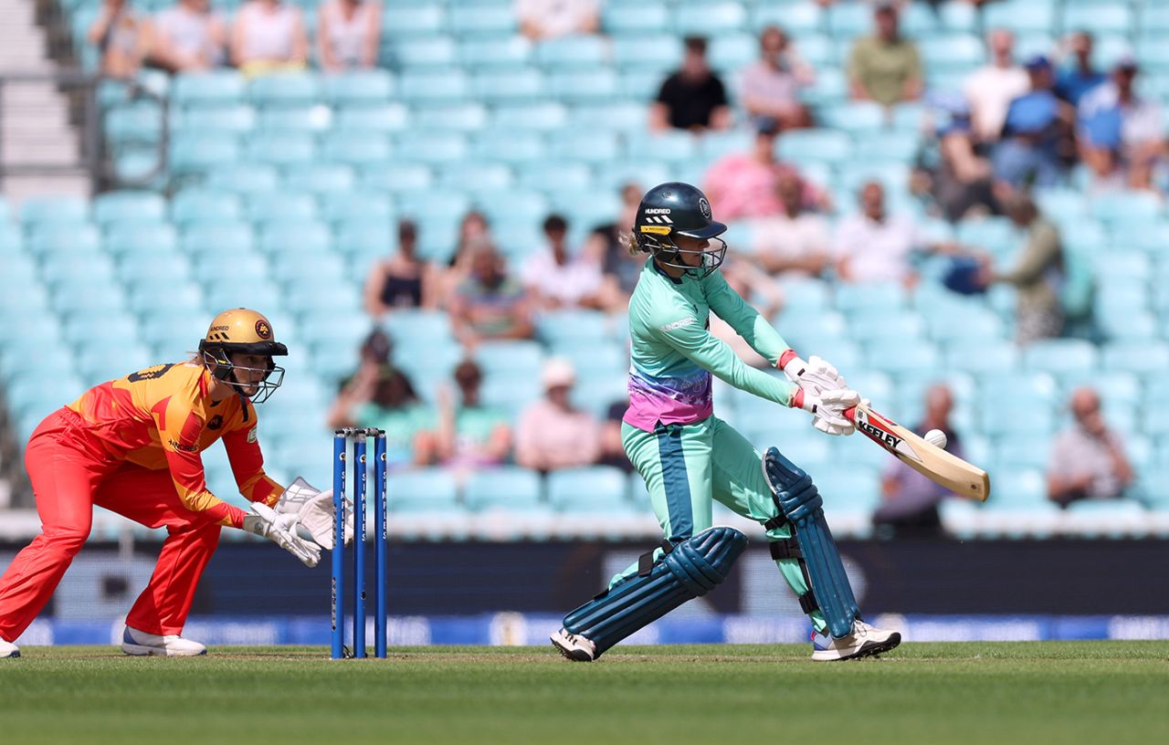 Paige Scholfield helped get Oval up and running, Oval Invincibles vs Birmingham Phoenix, Women's Hundred, Kia Oval, July 23, 2024