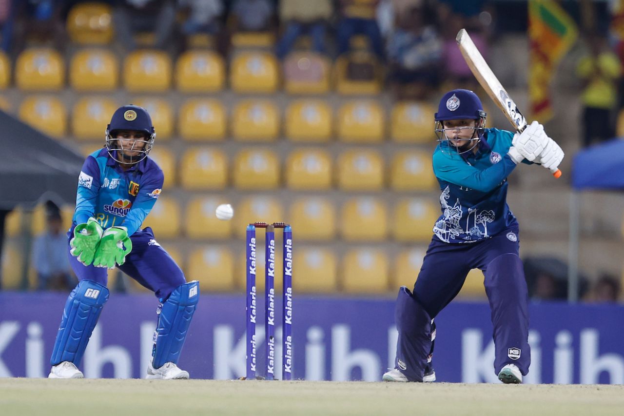Nannapat Koncharoenkai was the only Thailand batter offering resistance, Sri Lanka vs Thailand, Women's Asia Cup 2024, Dambulla, July 24, 2024