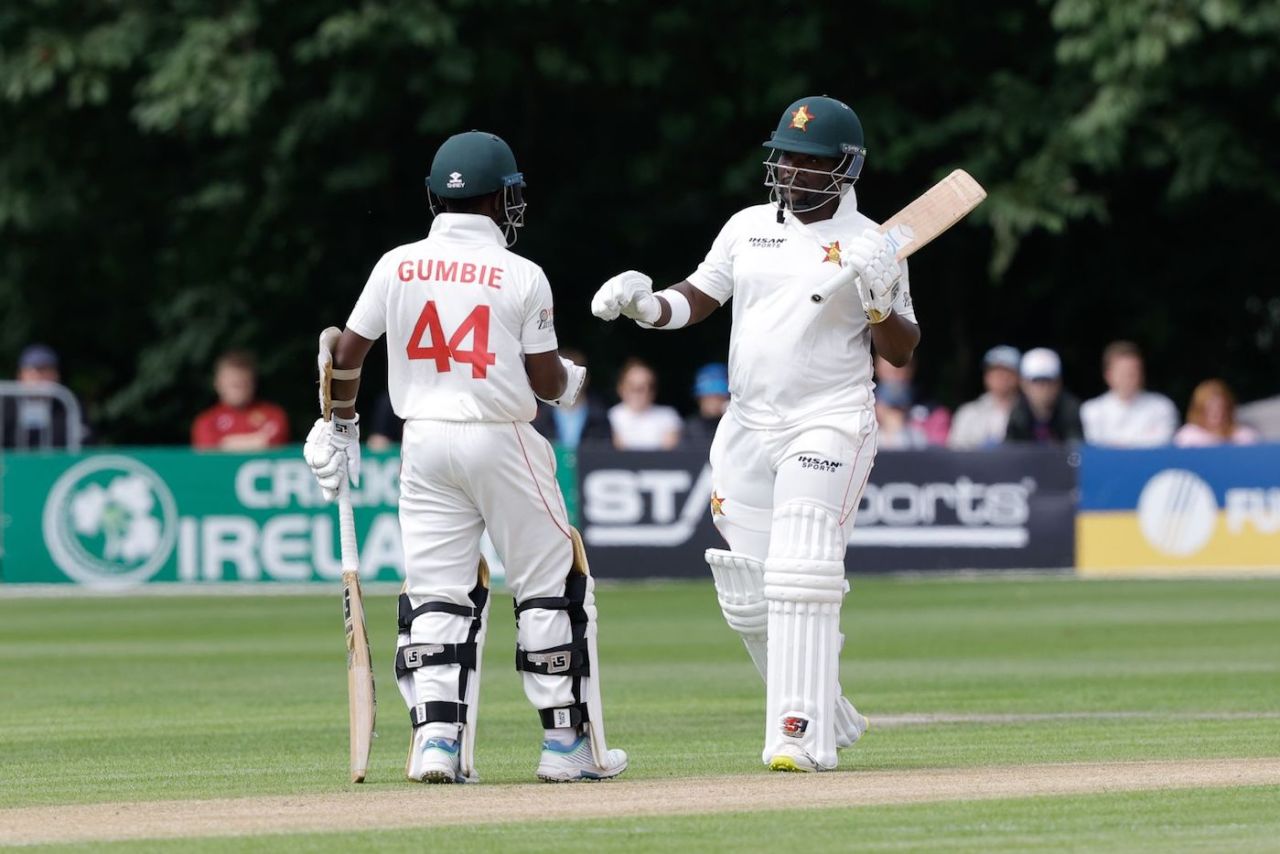 Prince Masvaure and Joylord Gumbie owned the morning session, Ireland vs Zimbabwe, Only Test, Belfast, 1st Day, July 25, 2024
