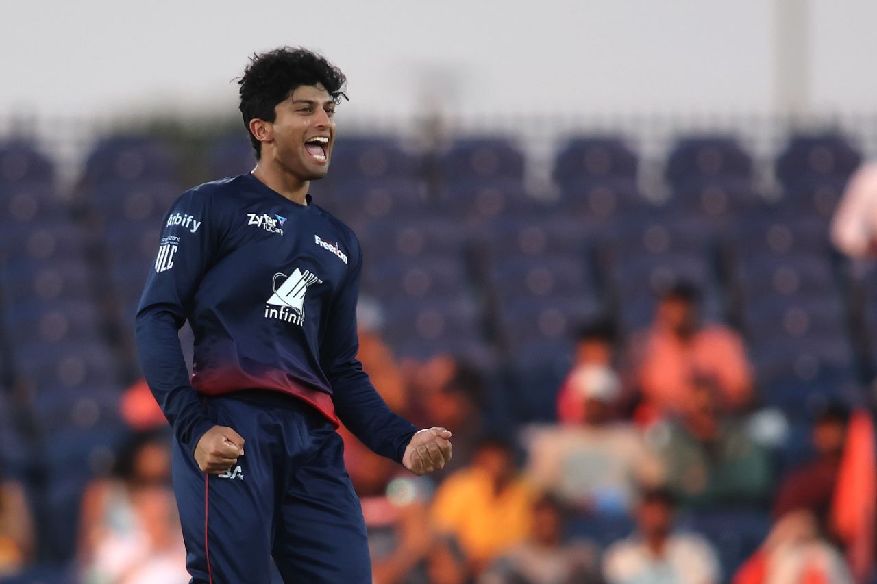 Rachin Ravindra registered his career best figures of 4 for 11, San Francisco Unicorns vs Washington Freedom, Qualifier, Major League Cricket, Dallas, July 25, 2024