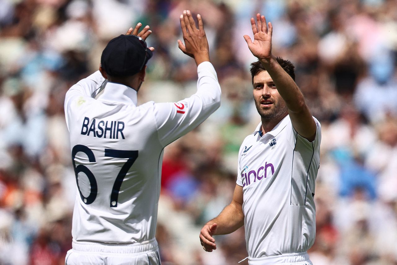 Mark Wood broke through again after lunch, England vs West Indies, 3rd Test, Edgbaston, Birmingham, 1st day, July 26, 2024
