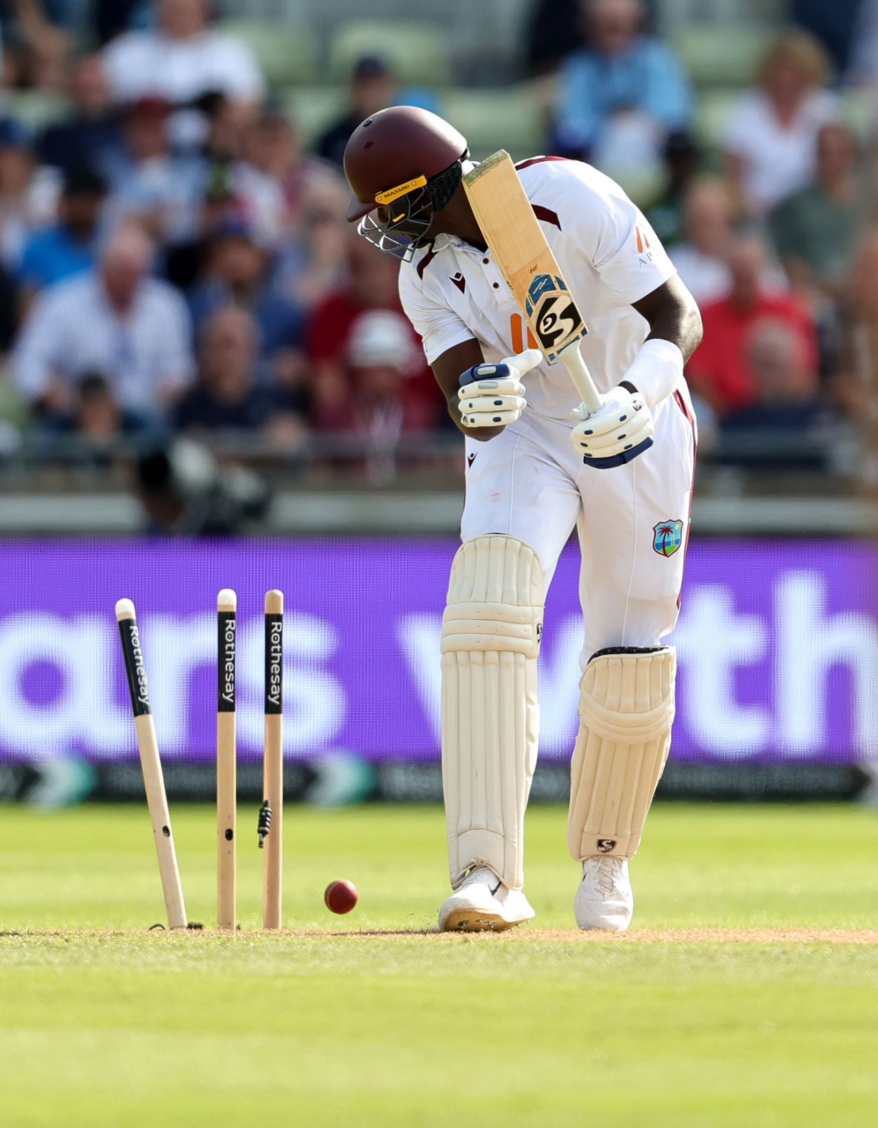 Jason Holder was bowled by a beauty from Gus Atkinson, England vs West Indies, 3rd Test, Edgbaston, Birmingham, 1st day, July 26, 2024