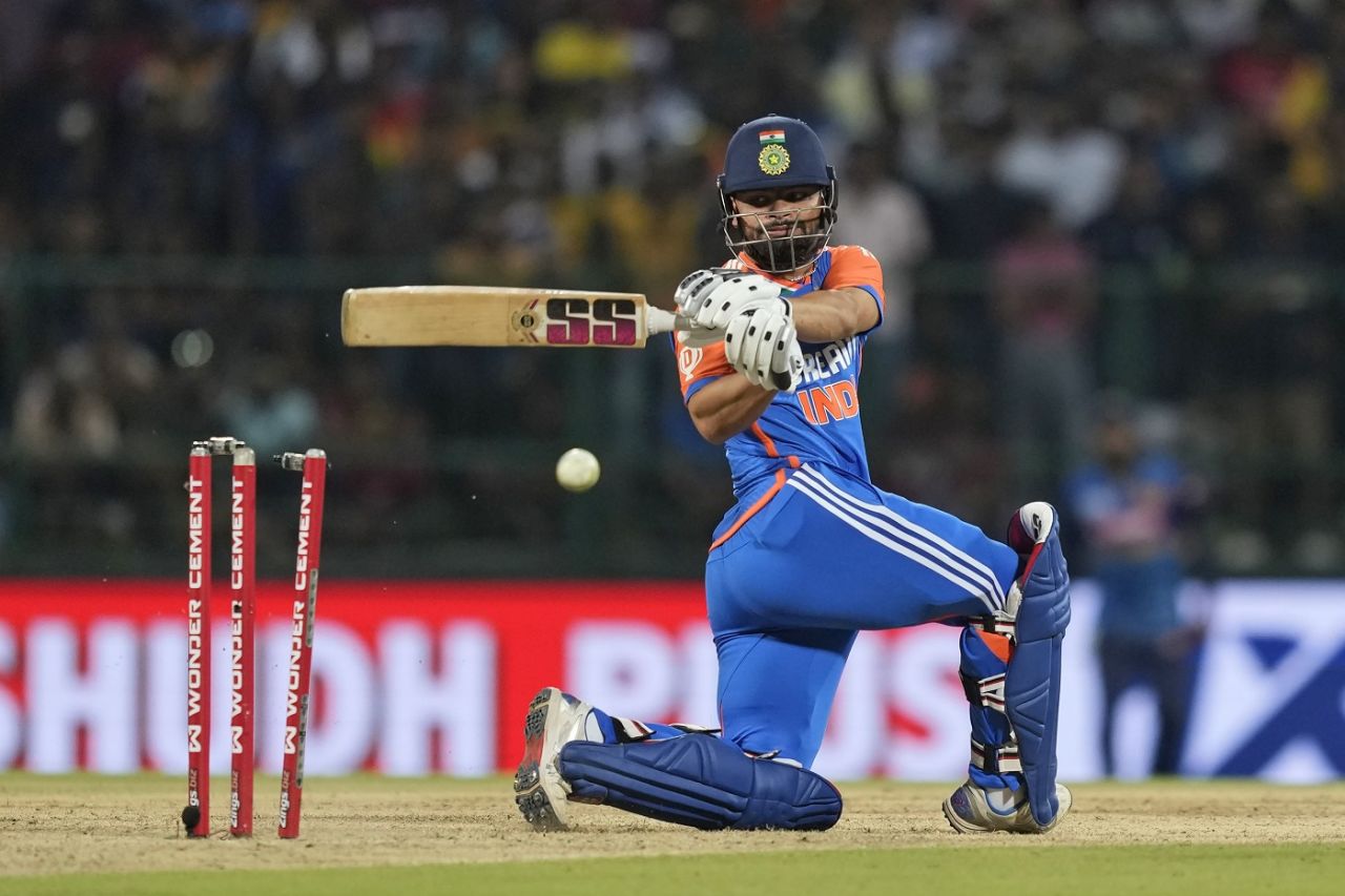 Rinku Singh lost his wicket in search of quick runs, Sri Lanka vs India, 1st T20I, Pallekele, July 27, 2024