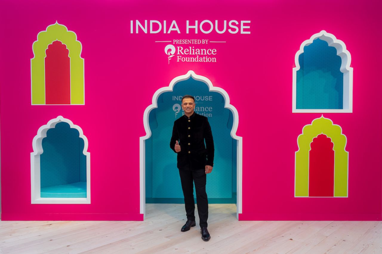 Rahul Dravid arrived at an India House event for a discussion, Paris, July 28, 2024