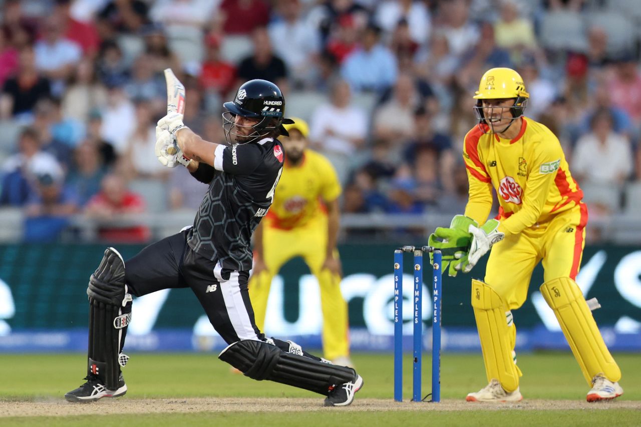 Paul Walter added some vital impetus to Manchester Originals' chase, Manchester Originals vs Trent Rockets, Men's Hundred, Old Trafford, July 29, 2024