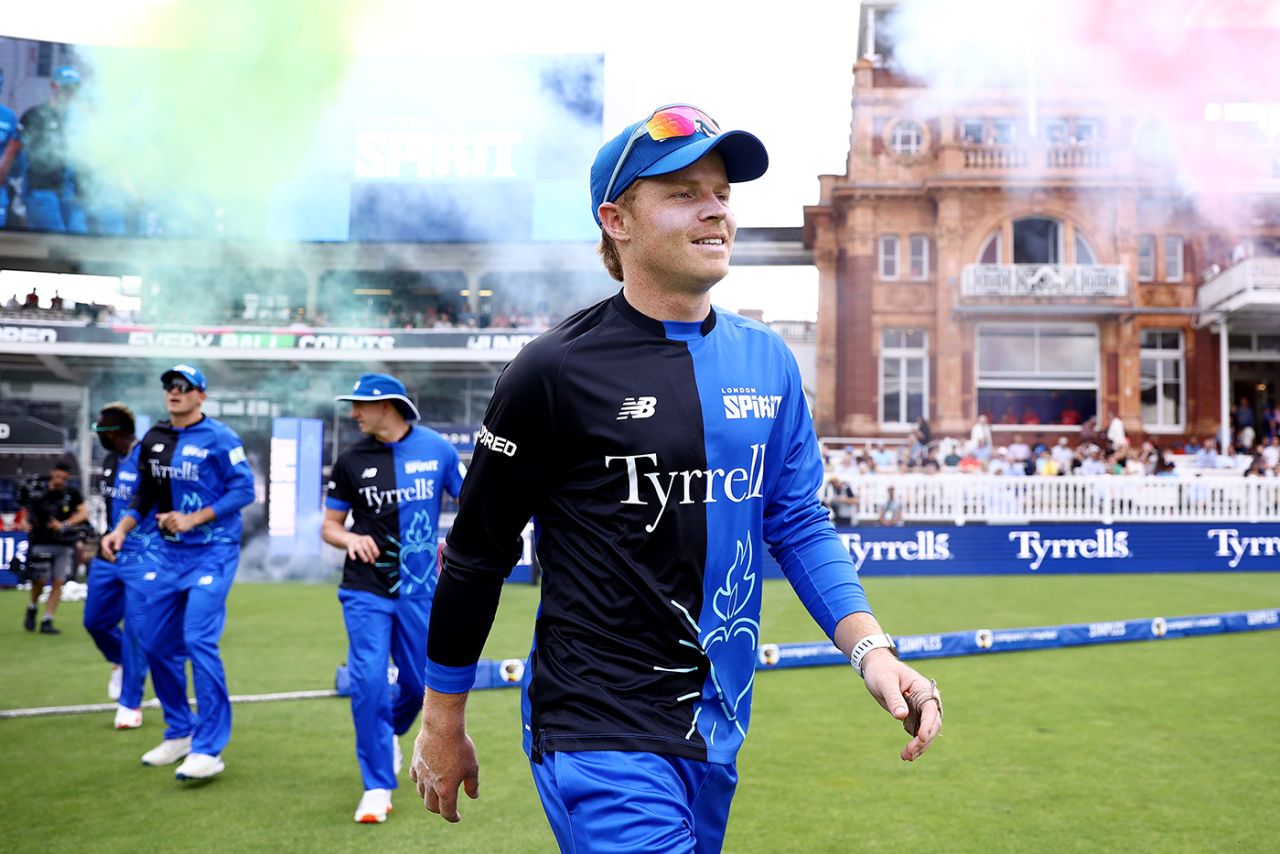 Ollie Pope runs out for his first London Spirit appearance, London Spirit vs Welsh Fire, Men's Hundred, Lord's, August 1, 2024