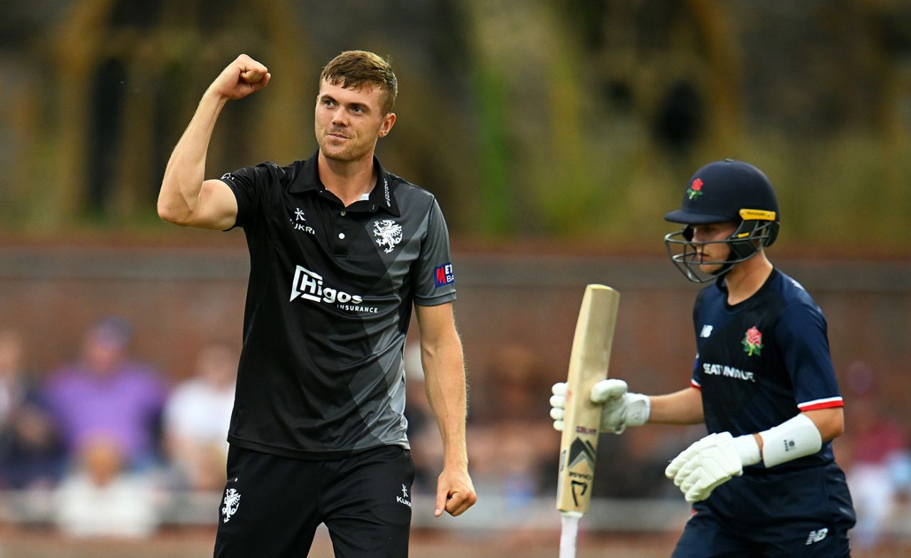 Kasey Aldridge cleaned up with a six-for, Somerset vs Lancashire, Metro Bank One Day Cup, Taunton, August 2, 2024