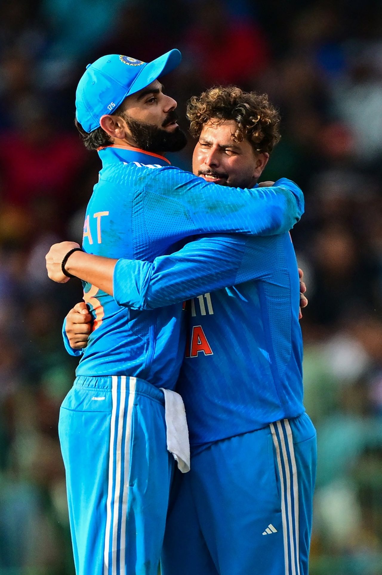 Virat Kohli celebrates with Kuldeep Yadav, Sri Lanka vs India, 2nd ODI, Colombo, August 4, 2024