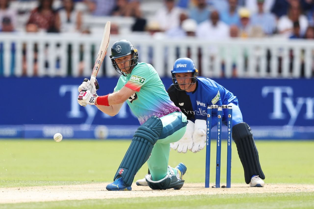 Sam Billings retired himself out on 17 off 22, London Spirit vs Oval Invincibles, the Hundred (men's), Lord's, August 4, 2024