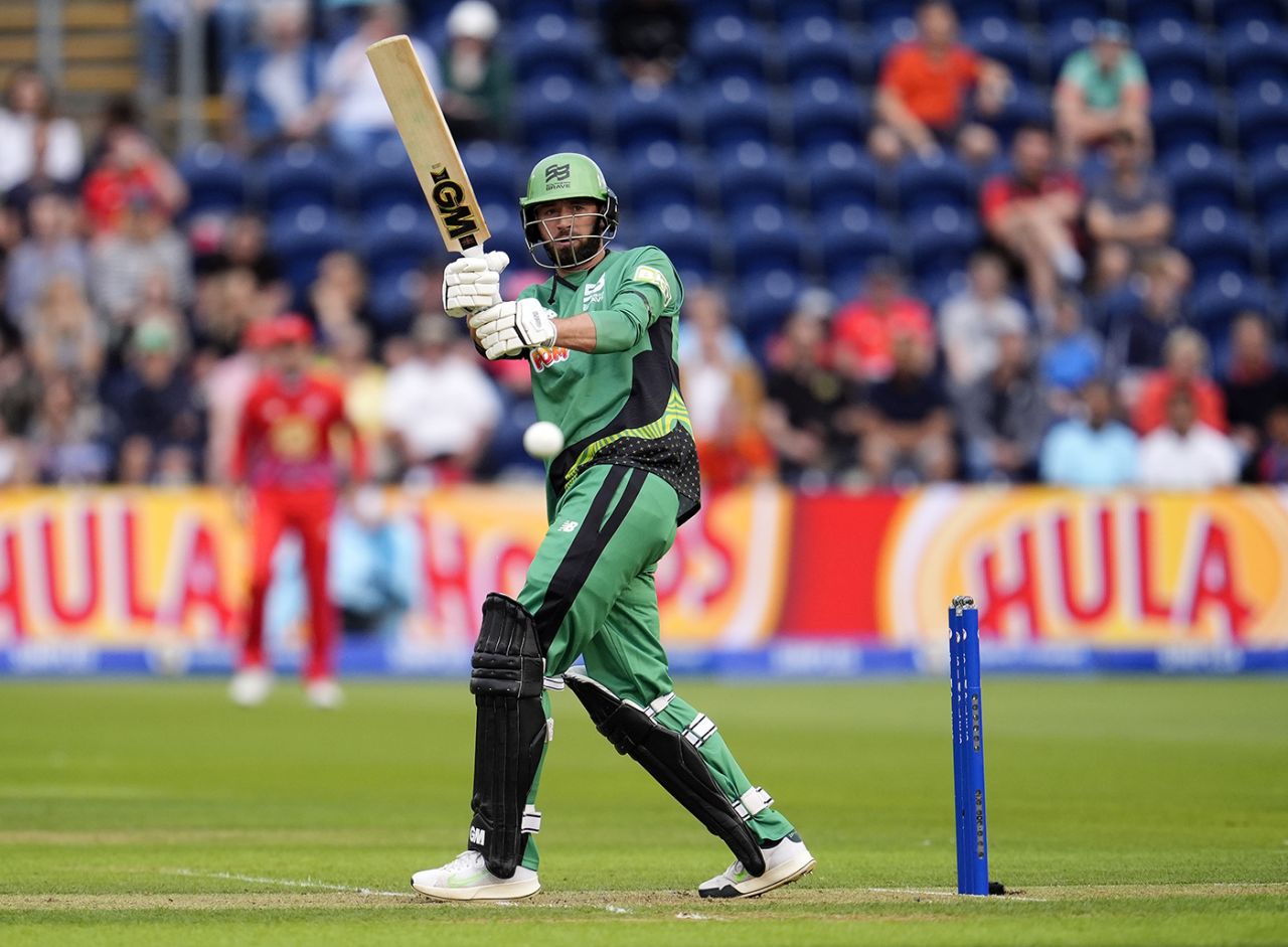 James Vince stands tall and drags leg-side, Welsh Fire vs Southern Brave, The Hundred (Men's), Sophia Gardens, Cardiff, August 5, 2024