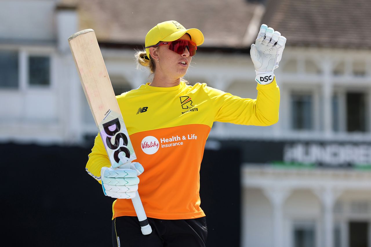 Ashleigh Gardner warms up ahead of a Trent Rockets match, Trent Rockets vs Birmingham Phoenix, Women's Hundred, Trent Bridge, July 31, 2024
