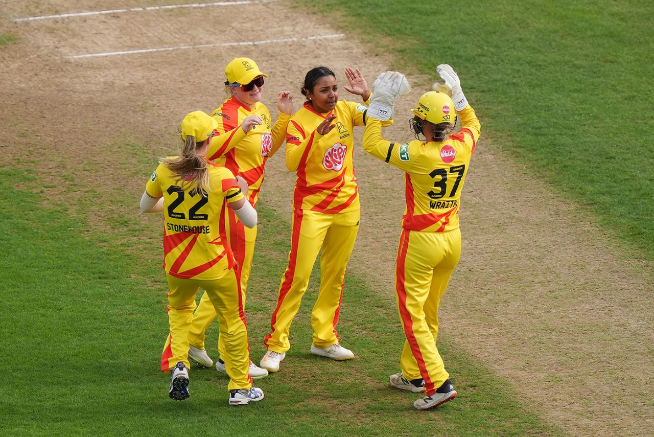 Alana King picked up three crucial wickets for the Rockets, Trent Rockets vs London Spirit, The Hundred (Women's), Trent Bridge, Nottingham, August 7, 2024