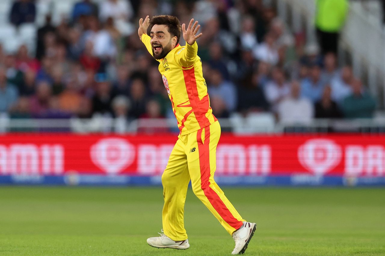 Rashid Khan took three wickets in six balls, Trent Rockets vs London Spirit,  The Hundred (Men's), Trent Bridge, August 7, 2024