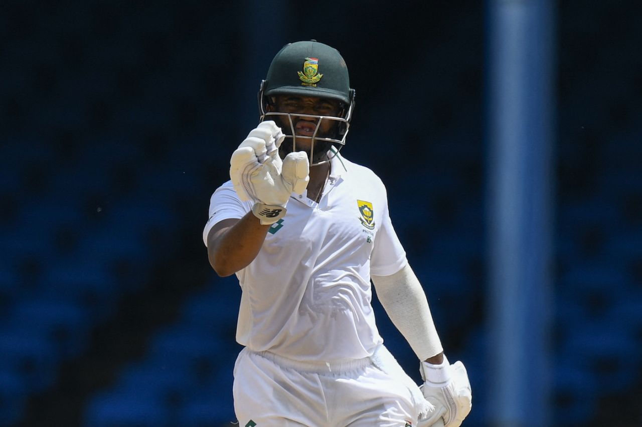 Temba Bavuma blunted West Indies' bowlers on a hot afternoon, West Indies vs South Africa, 1st Test, Port-of-Spain, day 2, August 8, 2024