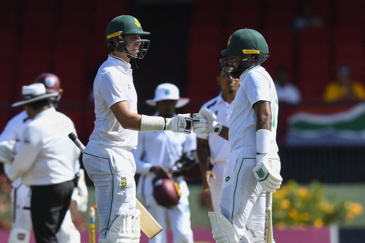 Nandre Burger and Dane Piedt added 63 for the final wicket, West Indies vs South Africa, 2nd Test, day 1, Providence, August 15, 2024