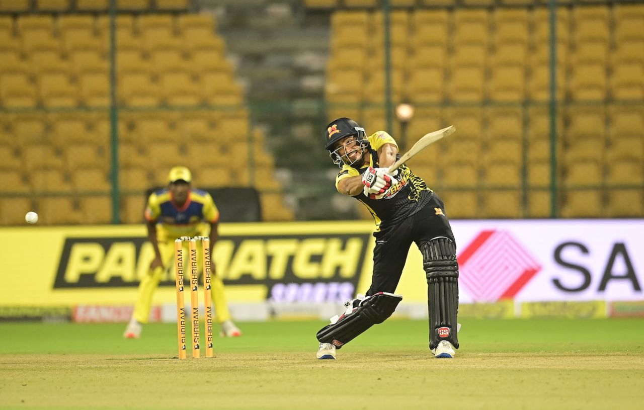 Abhinav Manohar's quickfire knock wasn't enough for Shivamogga Lions, Mysuru Warriors vs Shivamogga Lions, Maharaja T20 Trophy, Bengaluru, August 15, 2024