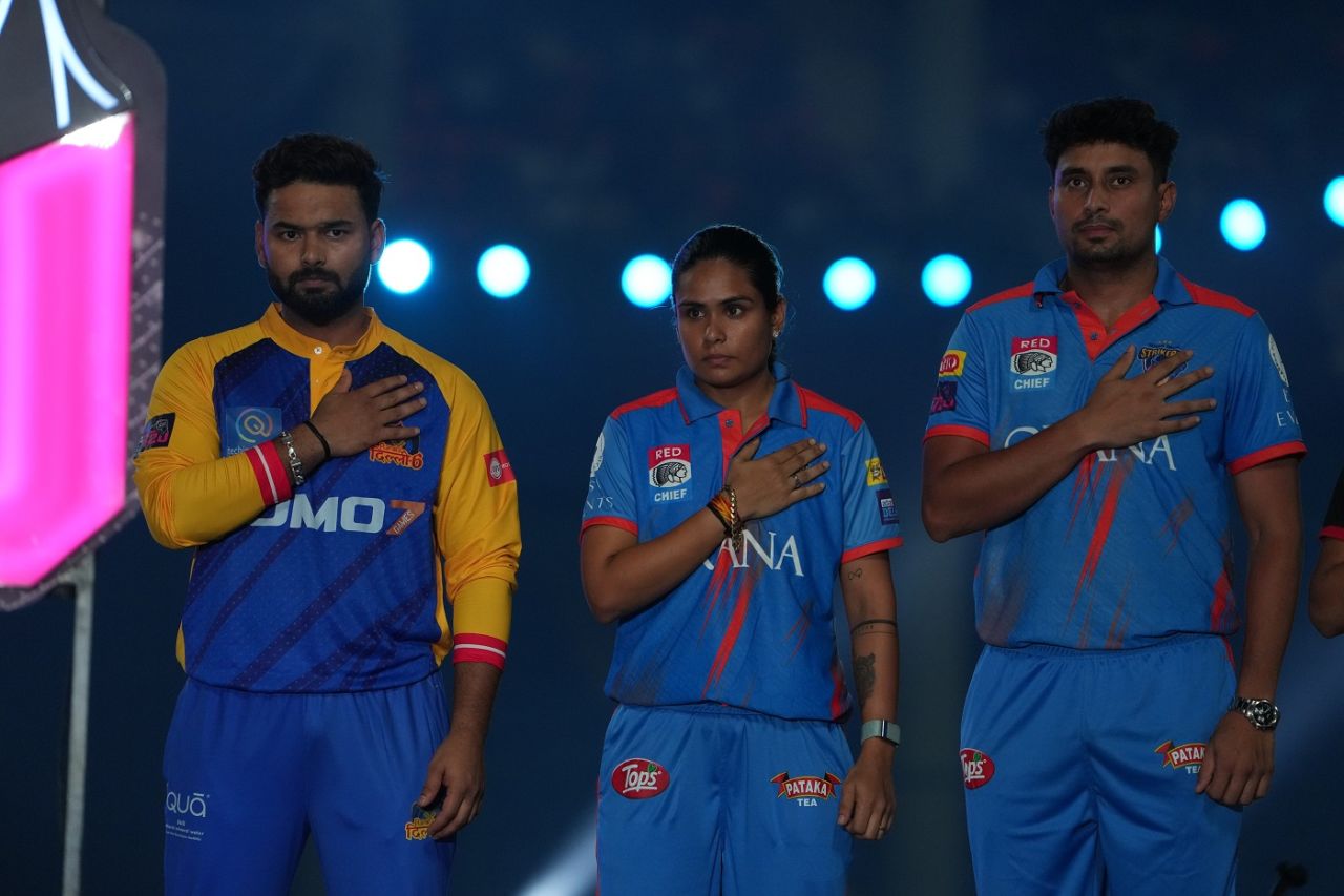 Rishabh Pant at the opening ceremony of the Delhi Premier League , Delhi, August 17, 2024