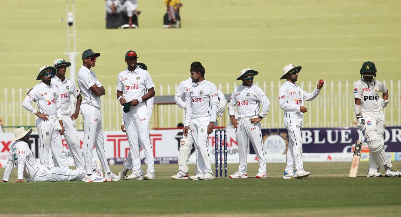 Mehidy Hasan Miraz had Saud Shakeel stumped for 141, Pakistan vs Bangladesh, 1st Test, day 2, Rawalpindi, August 22, 2024