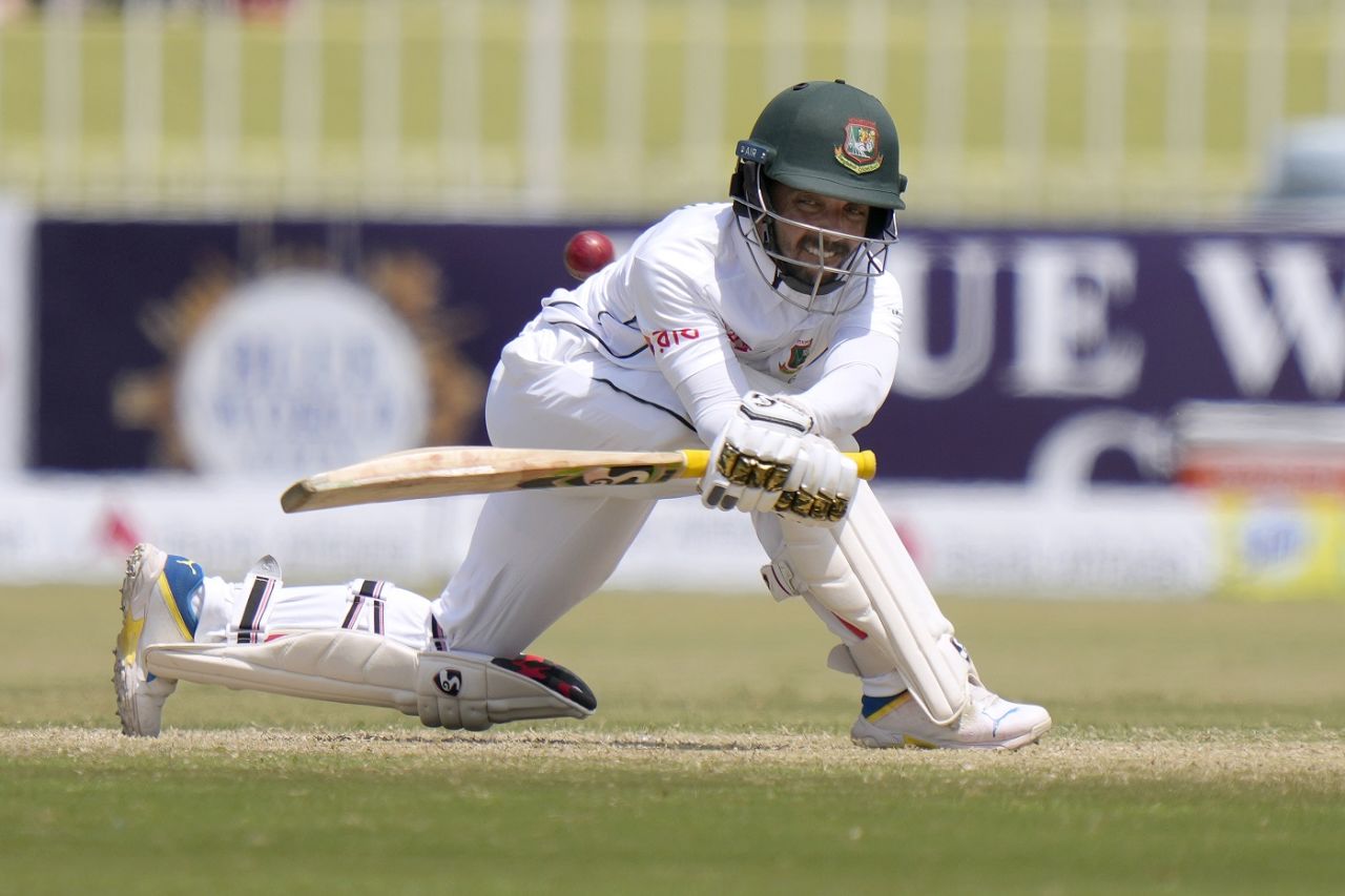 Mominul Haque played an effortless knock, Pakistan vs Bangladesh, 1st Test, day 3, Rawalpindi, August 22, 2024