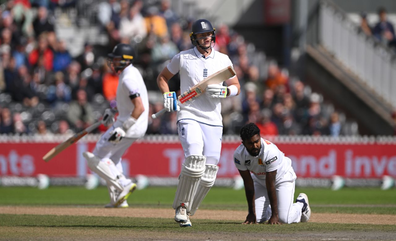 Jamie Smith started with intent on the third morning, England vs Sri Lanka, 1st Test, Emirates Old Trafford, 3rd day, August 23, 2024