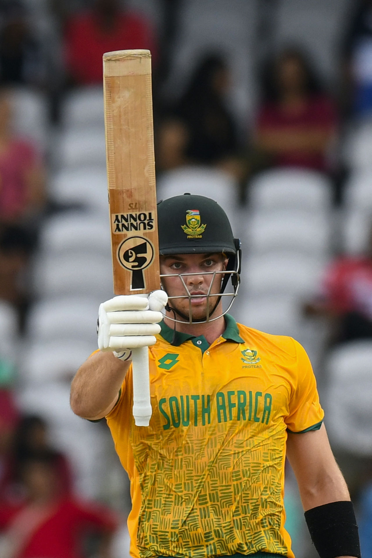 Tristan Stubbs accelerated from 25 off 23 balls to finish with 76 off 42 balls, West Indies vs South Africa, 1st T20I, Tarouba, August 23, 2024