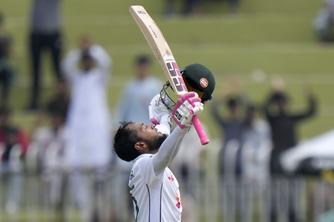Mushfiqur Rahim completed his 11th Test century, Pakistan vs Bangladesh, 1st Test, day 4, Rawalpindi, August 24, 2024