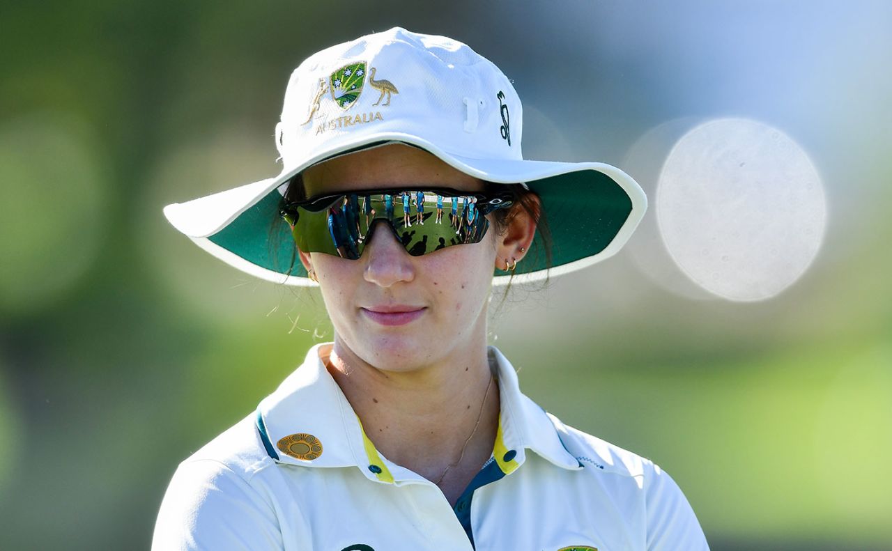 Charli Knott looks on, Green vs Gold, Adelaide, March 5, 2024