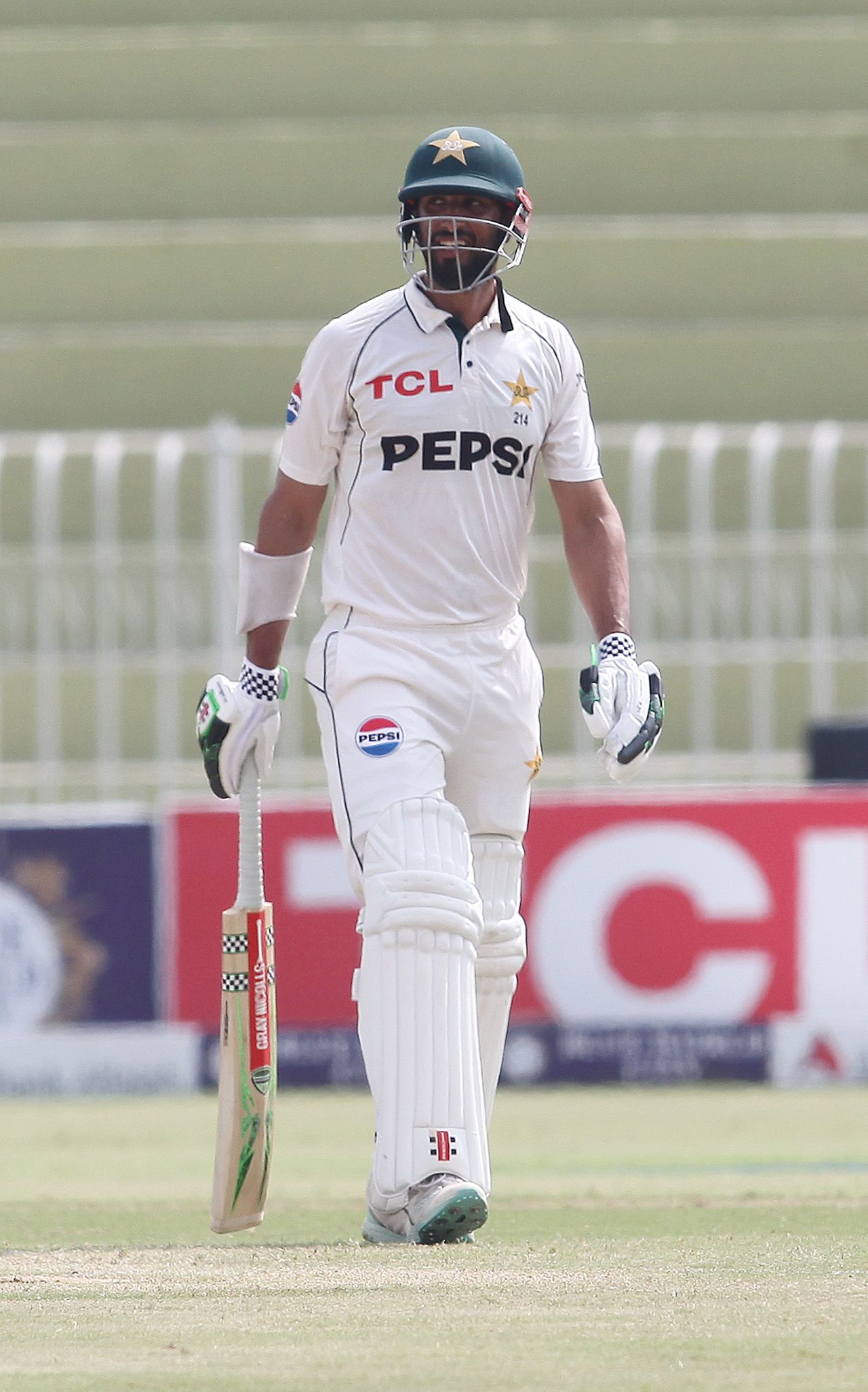 Shan Masood feathered an edge to the wicketkeeper, Pakistan vs Bangladesh, 1st Test, Rawalpindi, 5th day, August 25, 2024