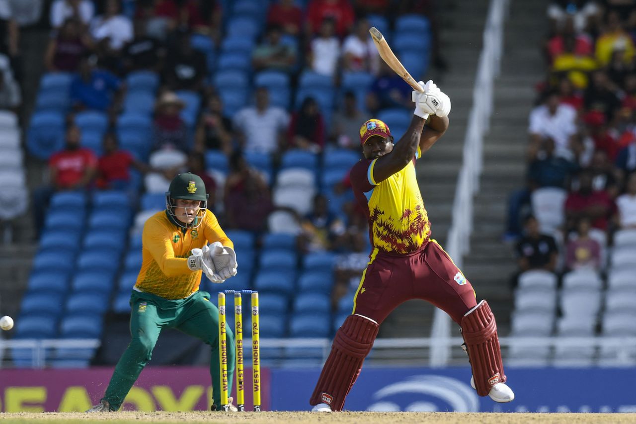 Rovman Powell made 35 off 22 balls, West Indies vs South Africa, 2nd T20I, Tarouba, August 25, 2024