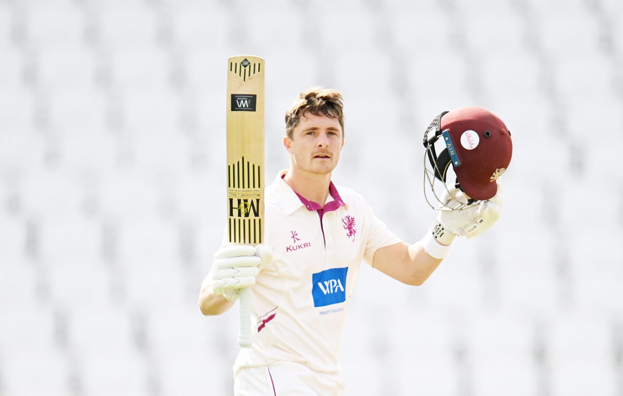 Tom Abell made his third hundred of the season, Somerset vs Durham, County Championship, Taunton, August 29, 2024