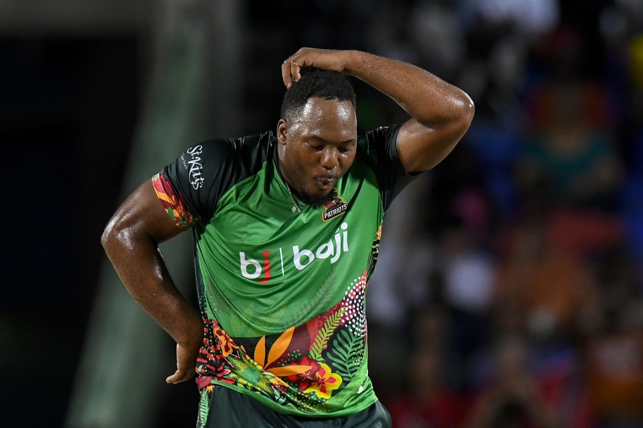 Odean Smith brought out some dance moves, St Kitts and Nevis Patriots vs Trinbago Knight Riders, CPL 2024, Basseterre, August 31, 2024