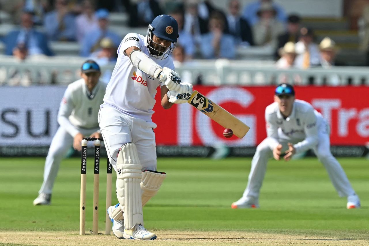 Dimuth Karunaratne's fifty kept Sri Lanka fighting, England vs Sri Lanka, 2nd Test, Lord's, 4th day, September 1, 2024