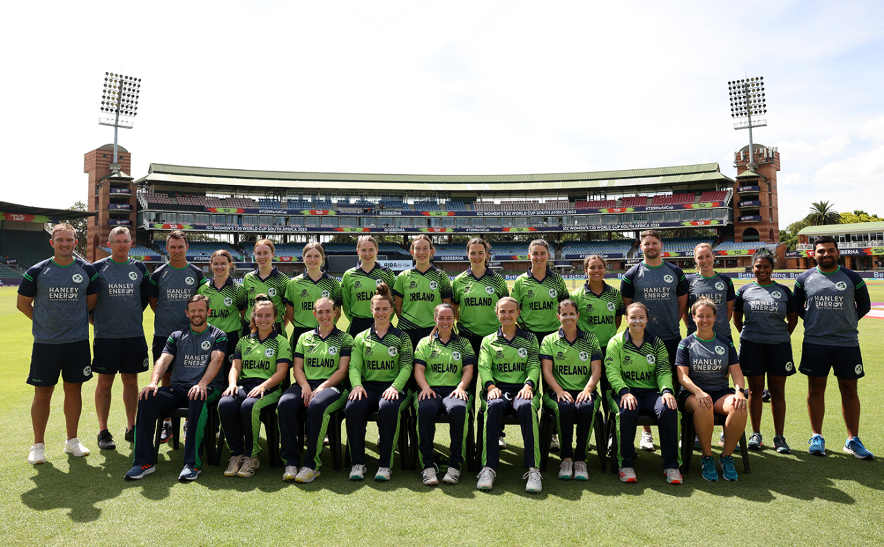 The Ireland squad poses for photos, India vs Ireland, Women's T20 World Cup, Gqeberha, February 20, 2023