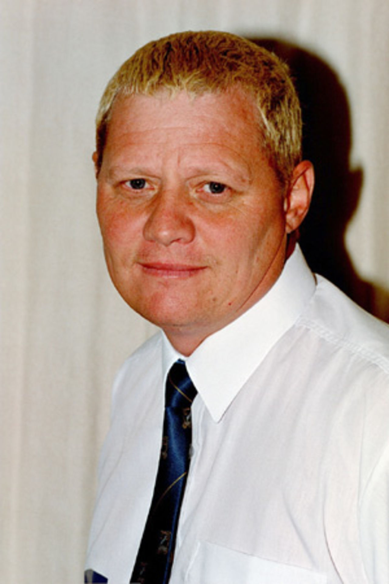 Portrait of Phil Jones, New Zealand reserve panel umpire in the 2002/03 season.