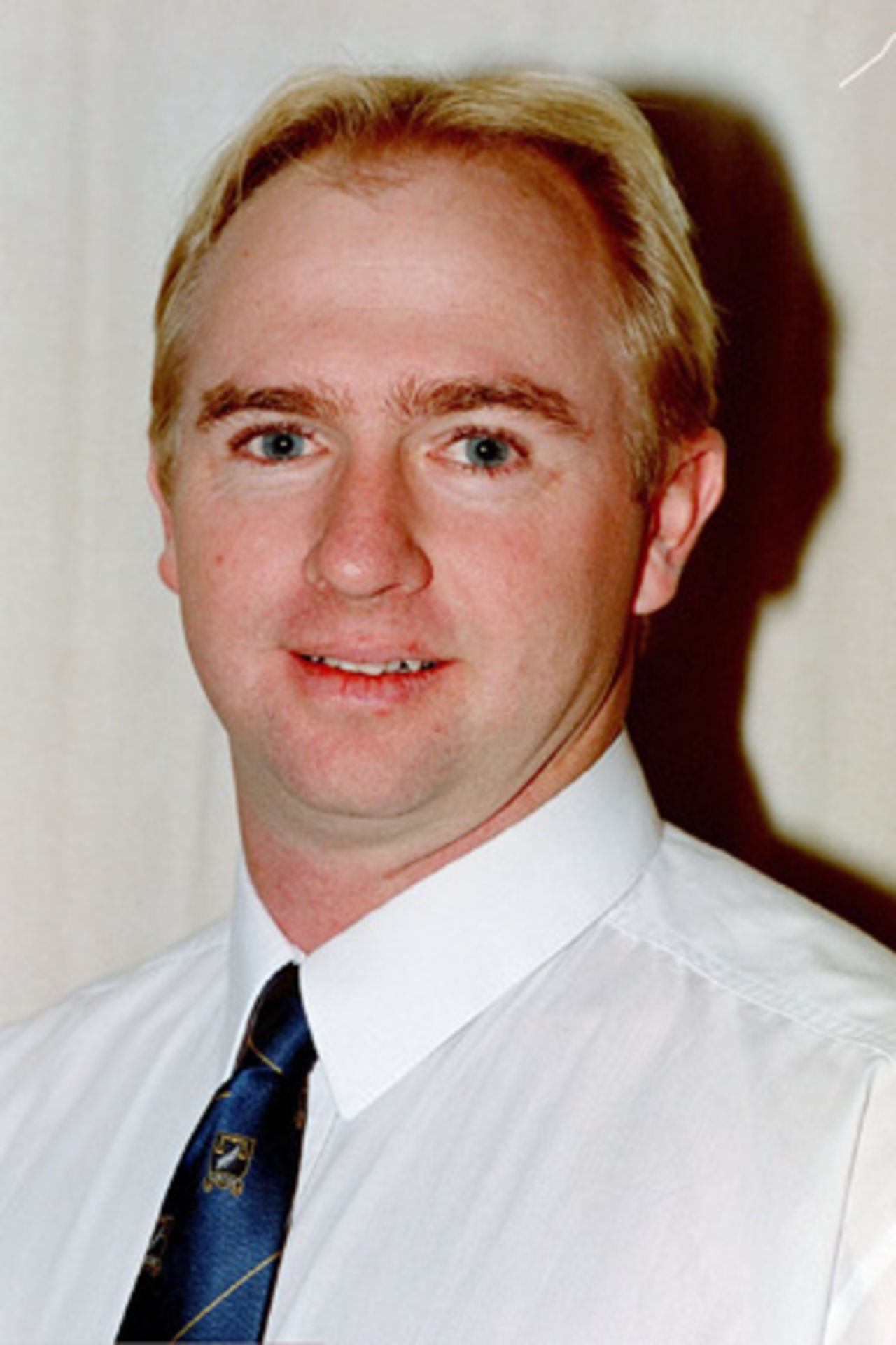 Portrait of Wayne Knights, New Zealand reserve panel umpire in the 2002/03 season.