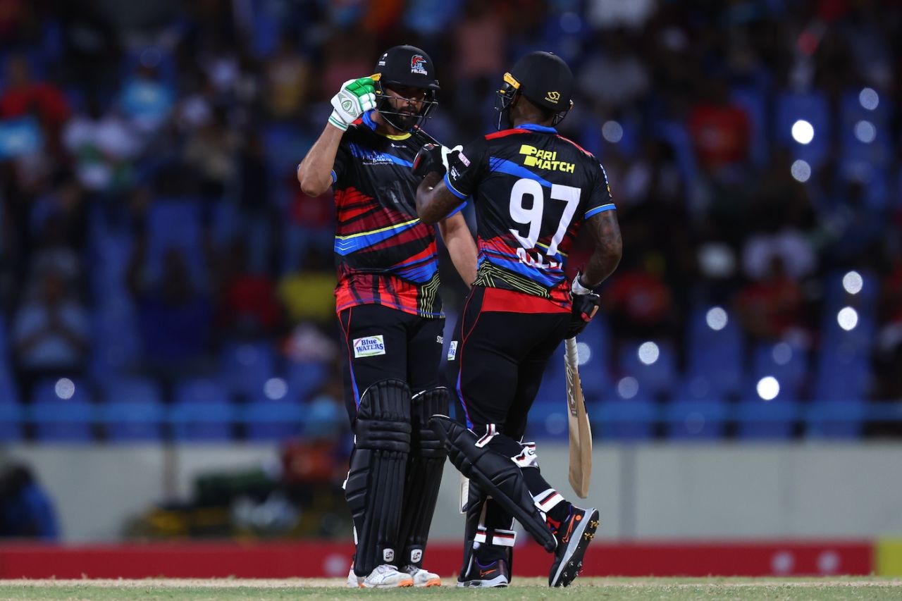 Imad Wasim and Fabian Allen gave Antigua And Barbuda Falcons useful lower-order runs, Antigua And Barbuda Falcons vs Trinbago Knight Riders, CPL 2024, North Sound, September 5, 2024