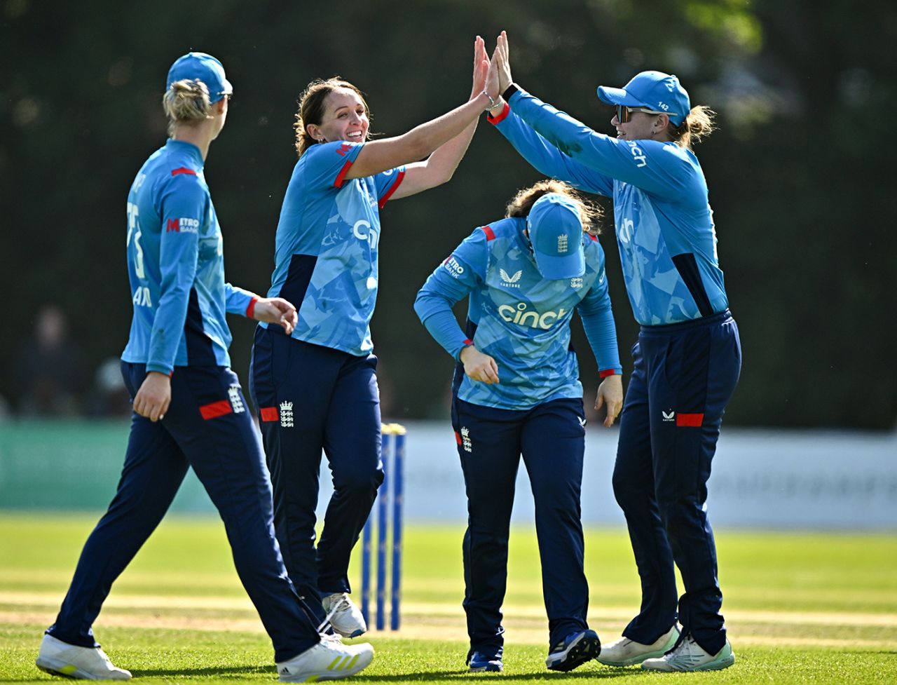 Kate Cross claimed career-best figures of 6 for 30, Ireland vs England, 1st women's ODI, Belfast, September 7, 2024