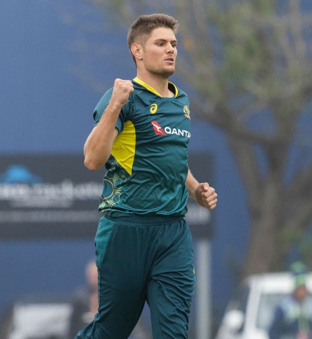Aaron Hardie dismissed Ollie Hairs in his second over, Scotland vs Australia, 3rd T20I, Edinburgh, September 7, 2024