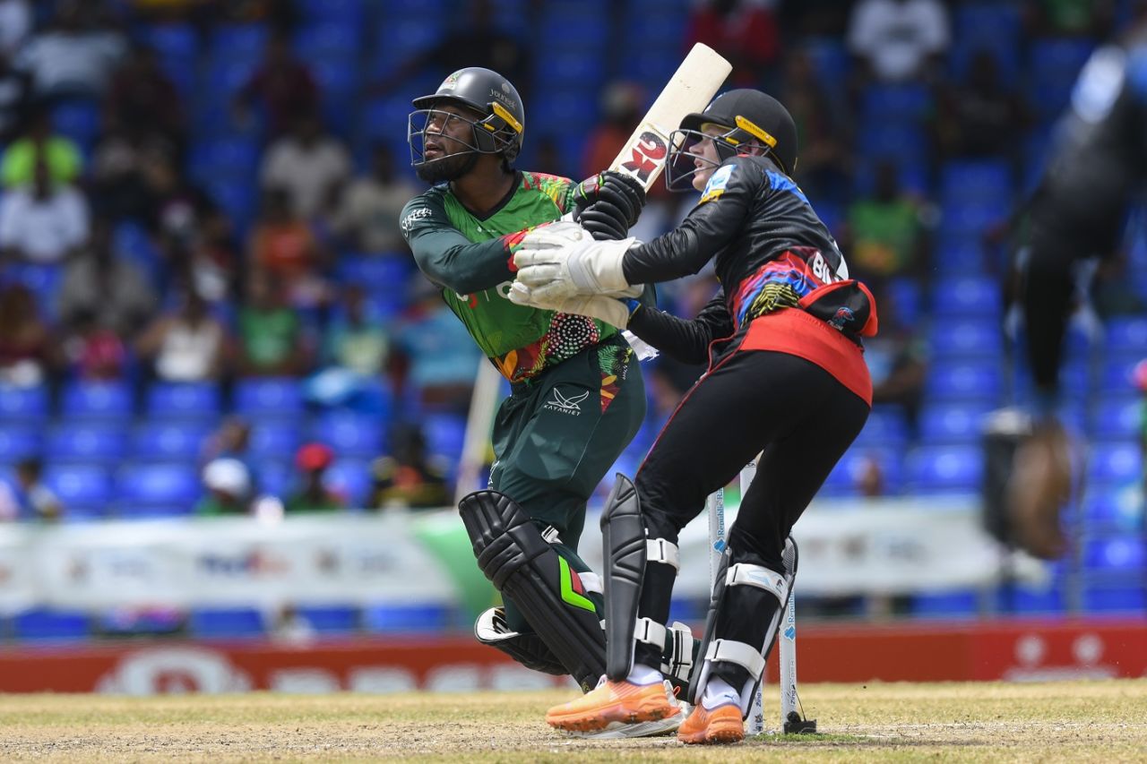 Mikyle Louis struck a superb fifty in front of his family, St Kitts and Nevis Patriots vs Antigua and Barbuda Falcons, CPL 2024, Basseterre, September 8, 2024