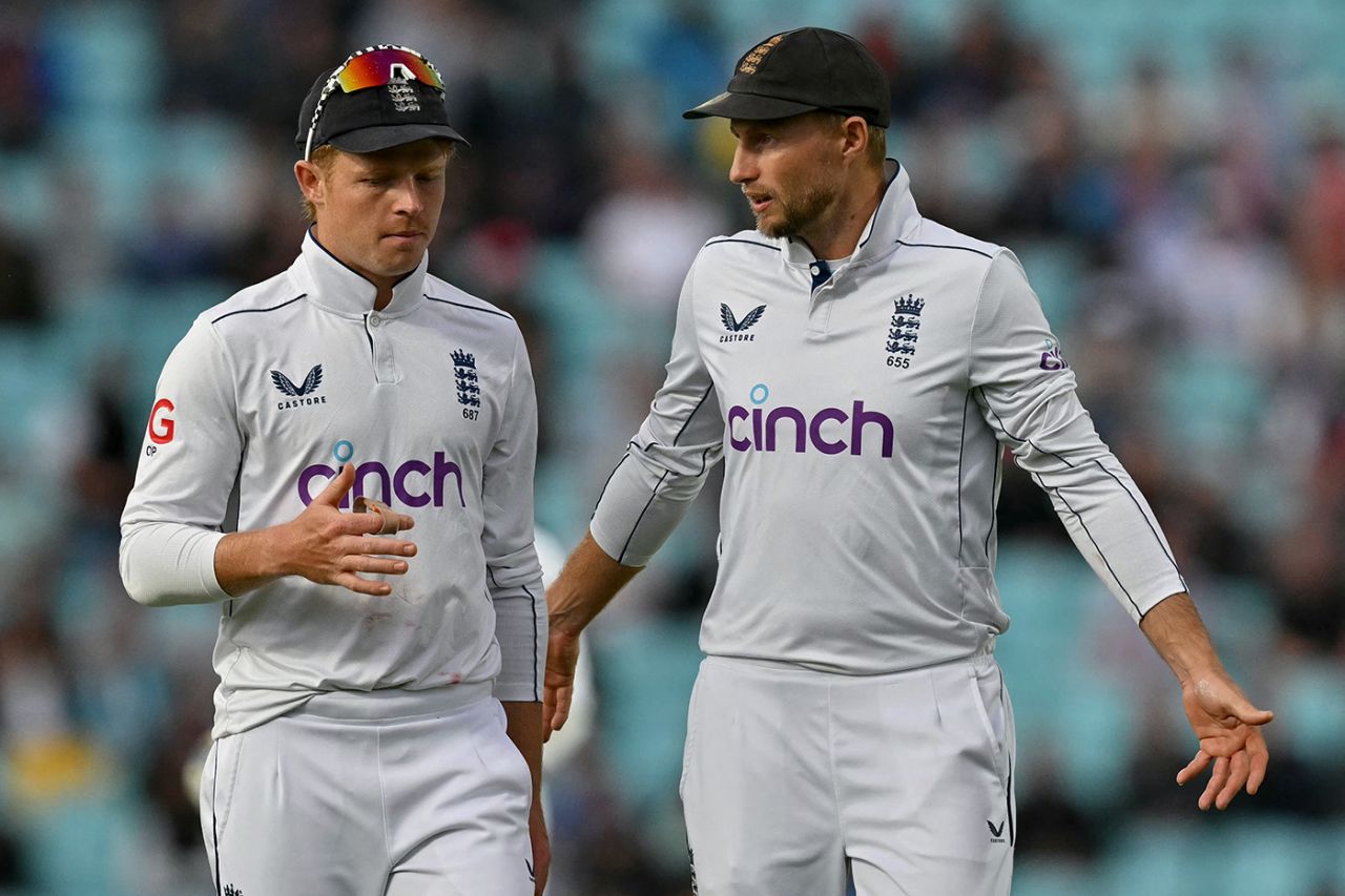 Ollie Pope and Joe Root hatch a plan, England vs Sri Lanka, 3rd Men's Test, The Oval, London, 3rd day, September 8, 2024