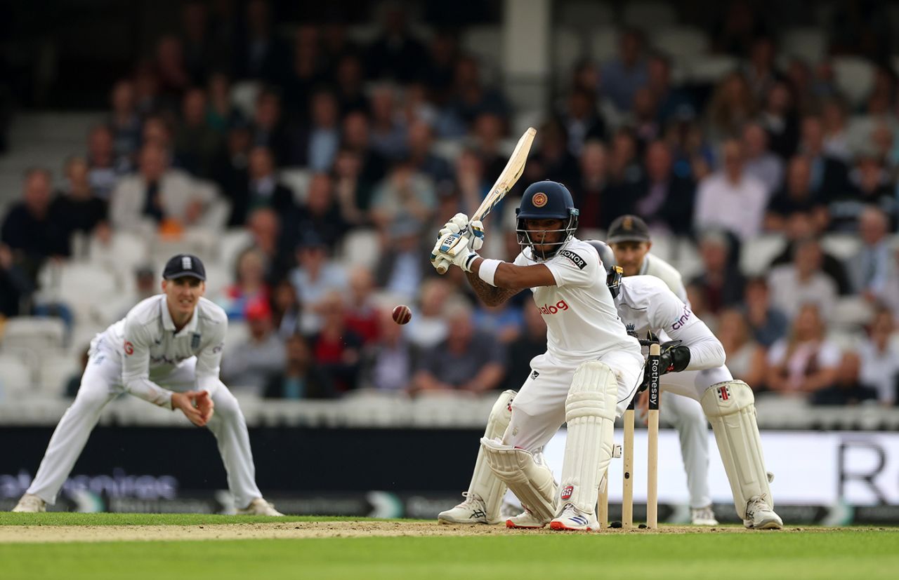 Pathum Nissanka hit his second half-century of the match, England vs Sri Lanka, 3rd Men's Test, The Oval, London, 3rd day, September 8, 2024
