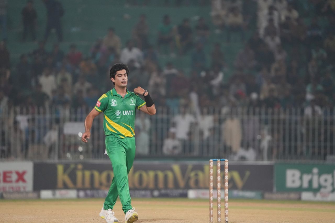 Naseem Shah took three wickets, Markhors vs Panthers, Champions One-Day Cup, Faisalabad, September 12, 2024
