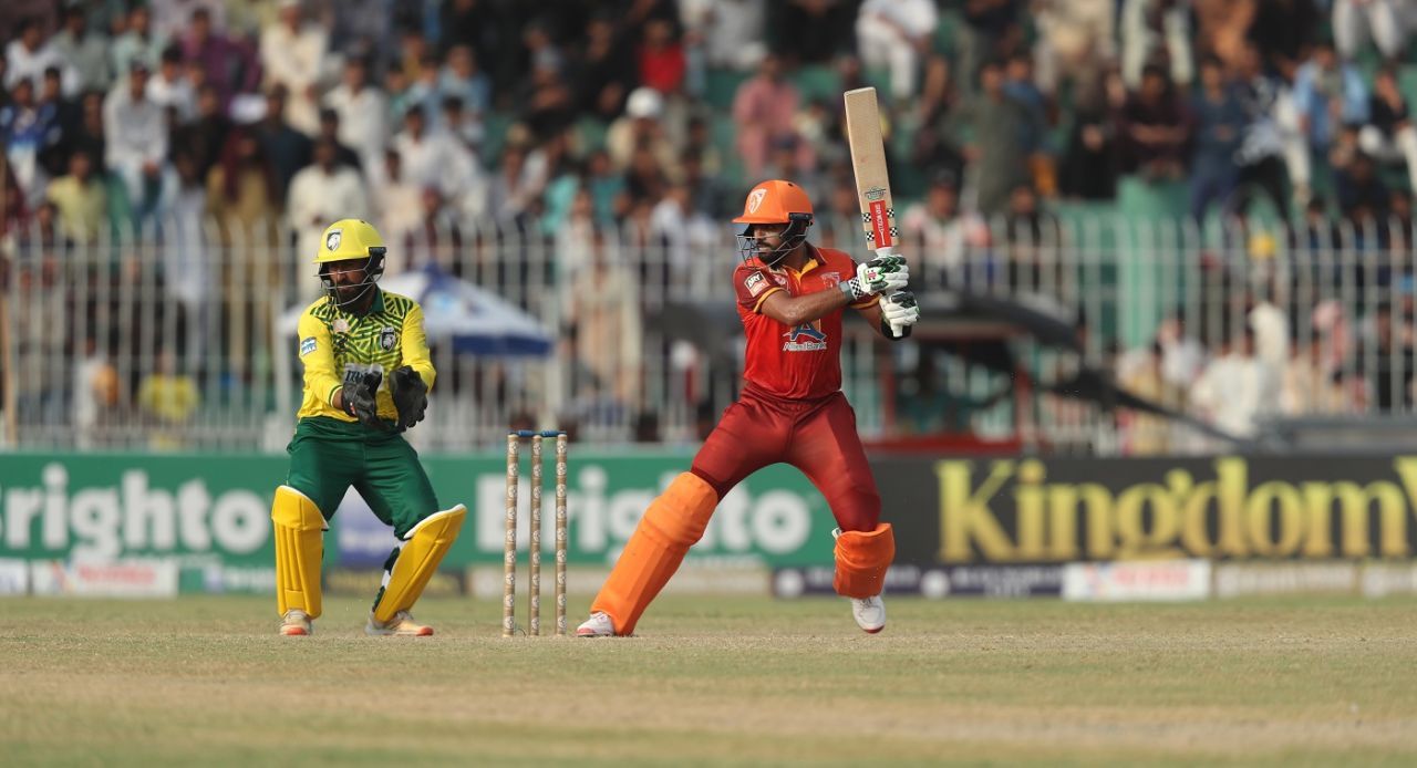 Babar Azam cracks one away on the back foot, Stallions vs Lions, Champions One-day Cup, Faisalabad, September 13, 2024