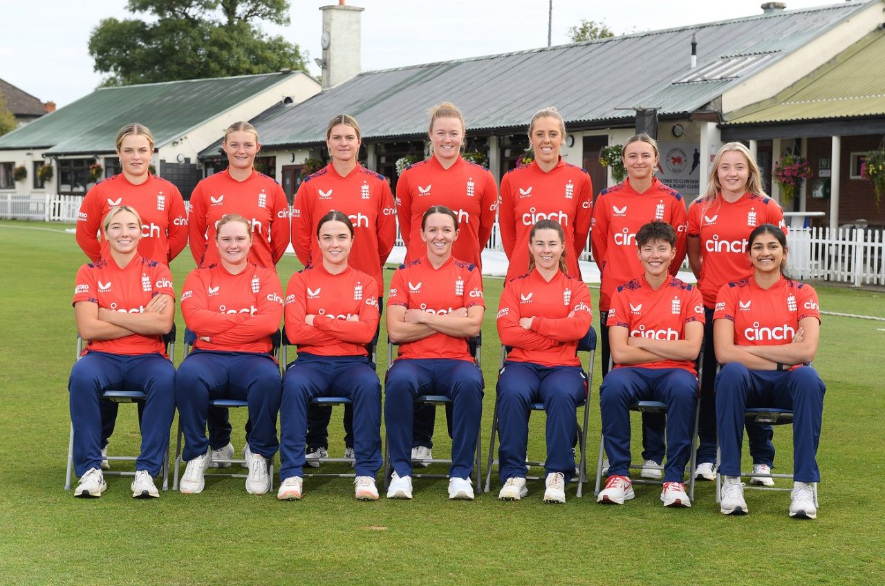 England players pose ahead of the T20I series, Ireland vs England, Dublin, September 13, 2024