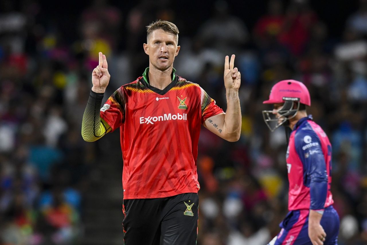 Dwaine Pretorius struck twice in his spell, Barbados Royals vs Guyana Amazon Warriors, CPL, Bridgetown, September 14, 2024