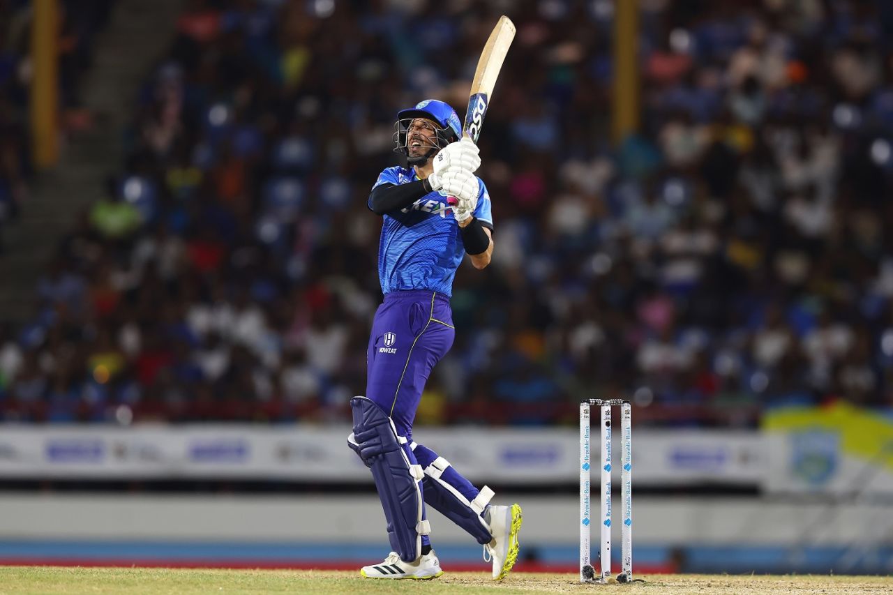 David Wiese top-scored with an unbeaten 26-ball 43, St Lucia Kings vs Antigua and Barbuda Falcons, CPL, Gros Islet, September 15, 2024