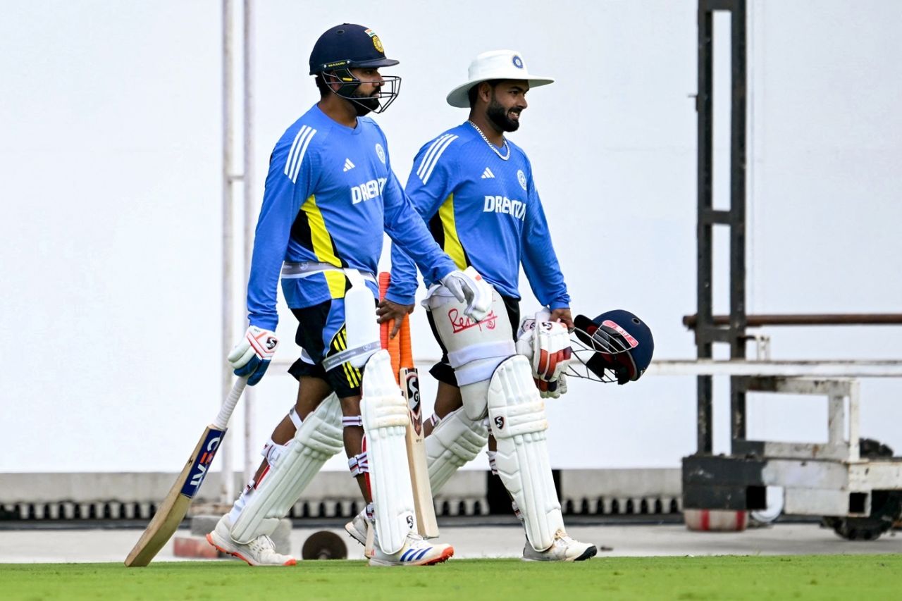 Rohit Sharma and Rishabh Pant hit the nets, Chennai, September 17, 2024