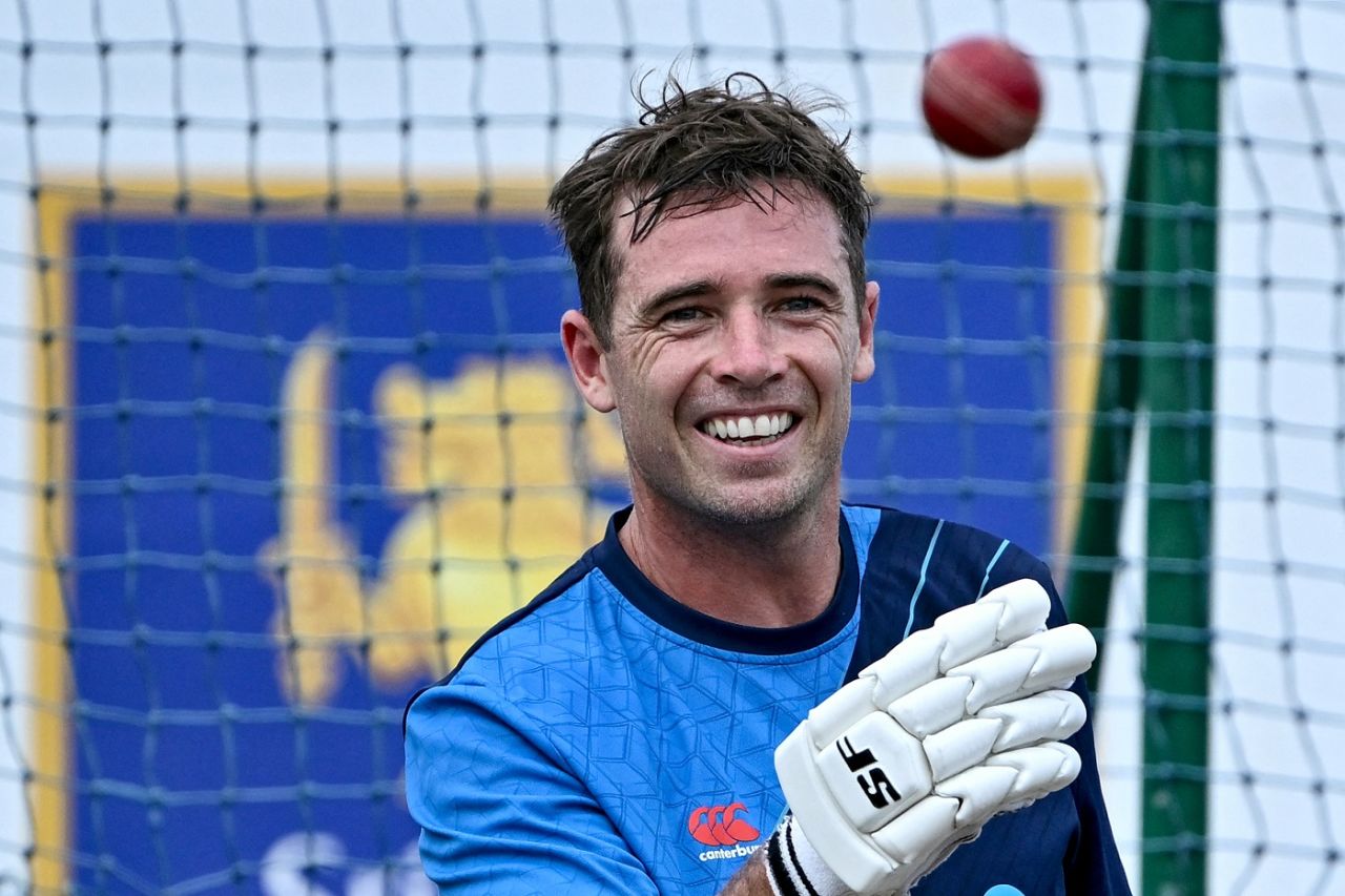 Tim Southee finds a reason to smile at the nets, Galle, September 17, 2024